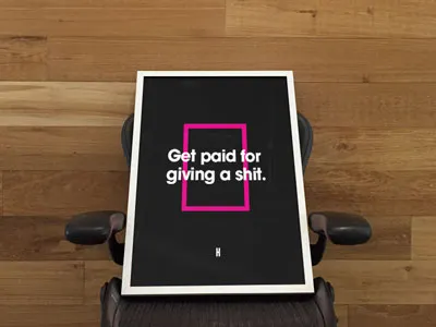 Work at Huge advertising agency art clients design designer director huge typography visual