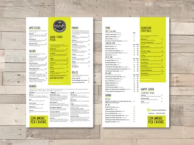 Makin' Menus biltmore food italian layout menu wink24