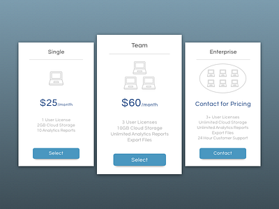 DailyUI - #030 - Pricing 030 dailyui price model pricing