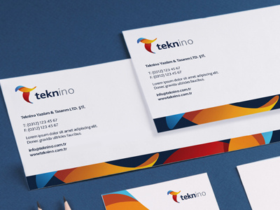 Teknino Branding branding card cd clean colorful design envelope inovation logo paper tech technology