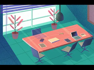 Office art artwork background conceptart digitalart doodle illustration interrior motiongraphic office sketch