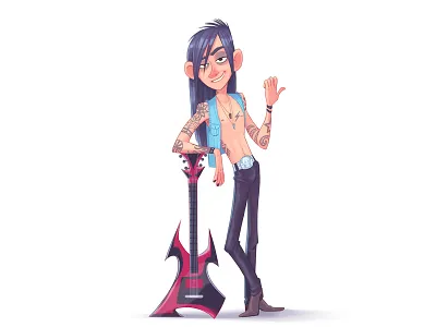 Sexy guitarist, you can't resist! guitar guitarist heavy metal hot sexy