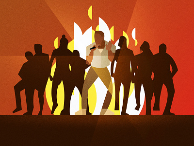 Grammy Performances #1 article editorial geometric gradient grammys illustration kendrick lamar vector