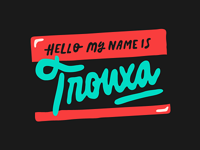 hi! nice to meet you letterad lettering trouxa type typography