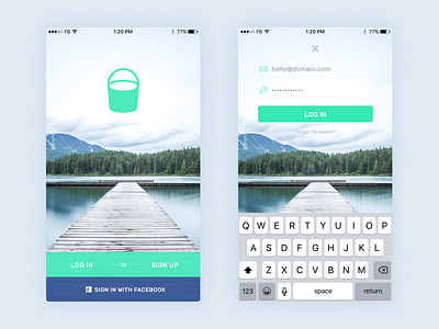 Login Screen app design flat green iphone login screen ui ux