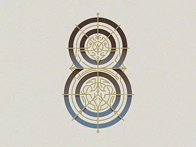 36 Days of Type - 8 36daysoftype 8 dimensional drop cap eight letter lettering ornament type typography