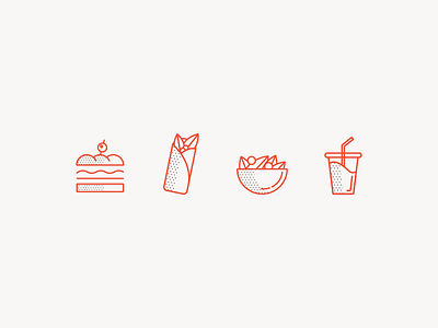 The Creamery beer garden branding icon identity logo mark salad sandwich wrap