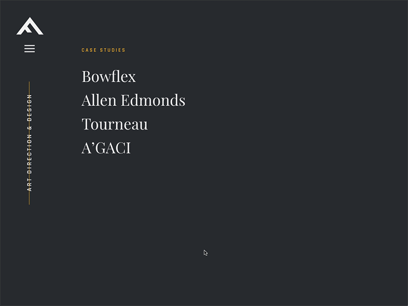 New portfolio animation branding case studies design home page interaction menu photography portfolio ui ux web design