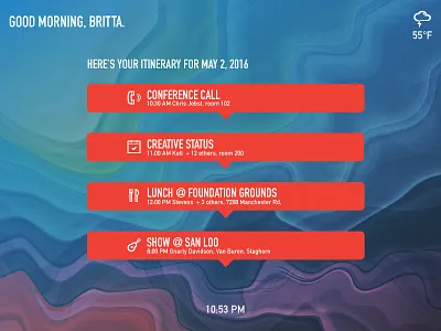 Desktop Itinerary 079 079 daily dailyui desktop itinerary prompt ui