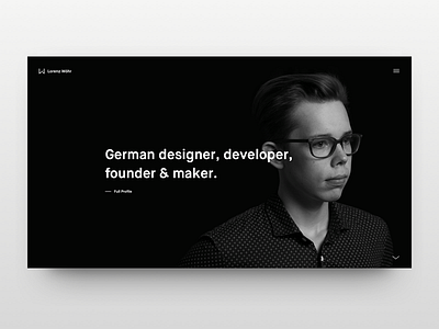 Portfolio black designer flat minimalistic mobile portfolio ui ux web website white