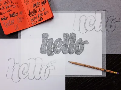 Hello - Final Sketch biggerpictureshow handlettering handtype hashtaglettering indyinternationalfilmfest lettering process