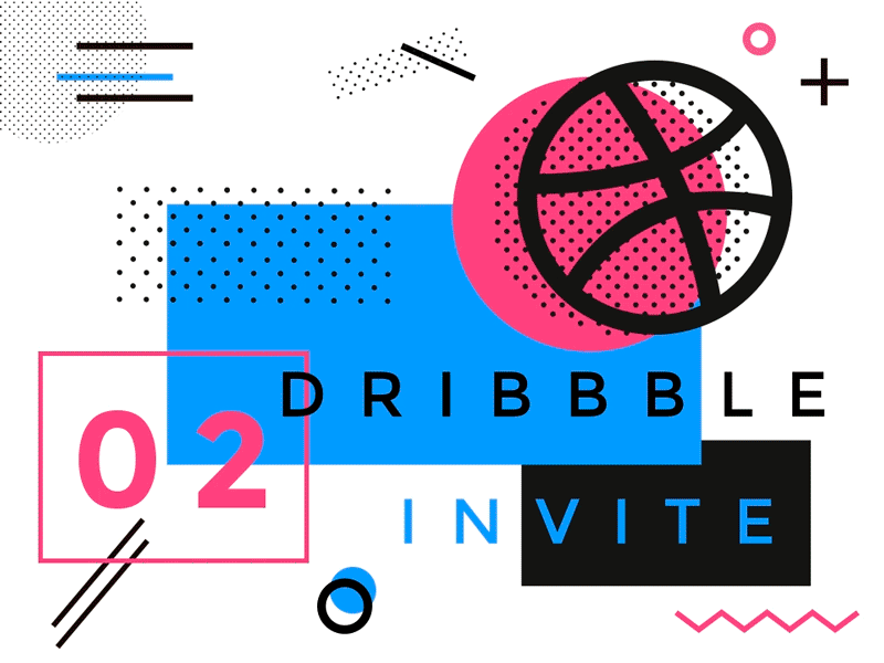 2 Invites | 2 invitaciones 2 behance black dribbble followers invite magenta seguidores shot two