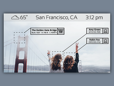 Virtual Reality for DailyUI 073. 073 ardenhanna augmented reality bayarea dailyui golden gate bridge interface sf unsplash virtual reality