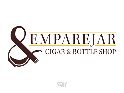 Emparejar Cigar & Bottle Shop Logo 50states50brands branding identity logo