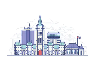 YOW city illustration ottawa