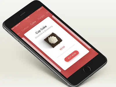 Food details card app design cards category food interaction design ios material design order ui ux