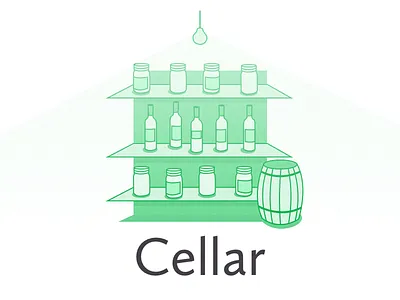 Cellar basement cellar illustration