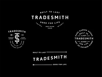 Tradesmith Lockups branding identity lockup logo monogram typography