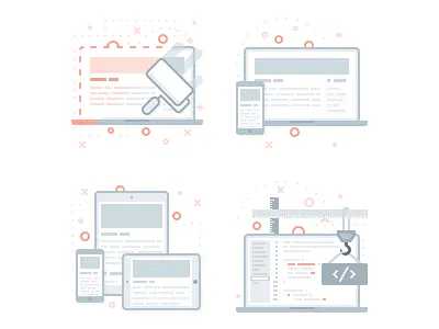Icon set artsurf developer icon mobile design redesign uiux