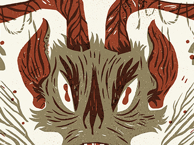 A Very Krampus Christmas card christmas illustration printmaking