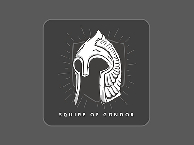 Gondor Magnet drawing gondor illustration lotr magnet sitckermule