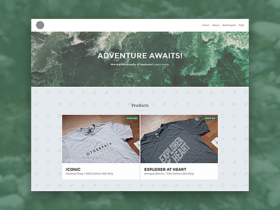 Otherpath Web Site v1 adventure apparel brand ecommerce otherpath shop site store web web site