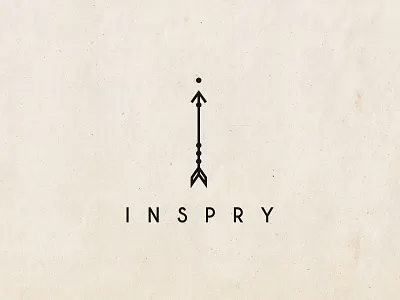 A-Z / I for Inspry arrow bold clean clever geometric inspiration letter logo minimal simple