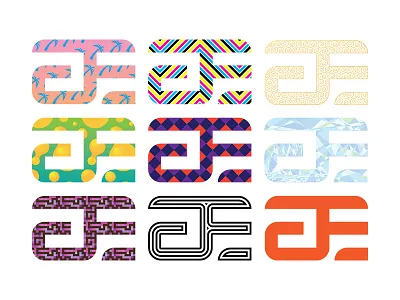 Personal Logo golden grid joe logo monogram ratio swirl tacky