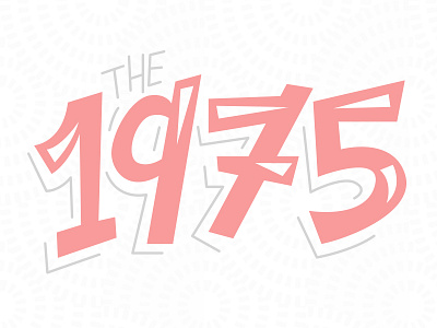 The 1975 1975 illustrator lettering music the 1975