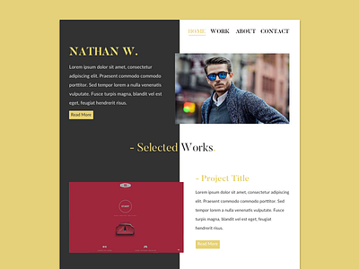 Concept for something new classy design mockup portfolio redesign responsive ui ux website