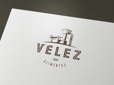 Velez Alimentos alimentos castle castle logo food logo logo design logo designer royal logo velez velez alimentos