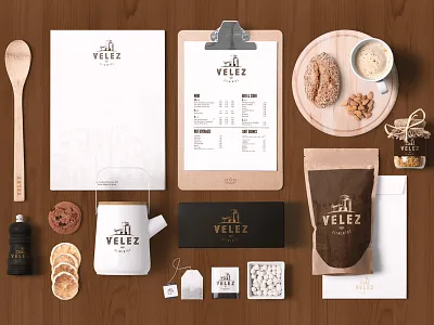 Velez Alimentos Stationery alimentos castle castle logo food logo logo design logo designer royal logo velez velez alimentos