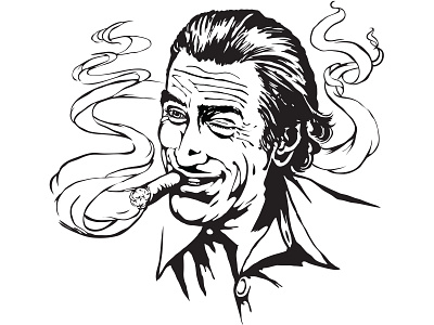 Robert DeNiro capefear deniro illustration illustrator punk scorsese vector