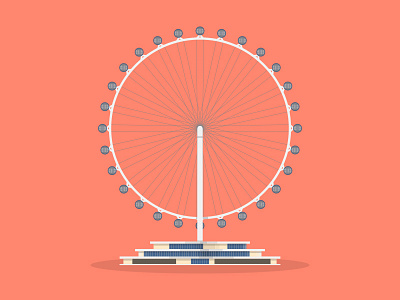 31/50: Singapore Flyer architecture buildings flat design flyer illustration singapore