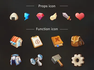 Hello, Dribbble! gameui，icon，ui，