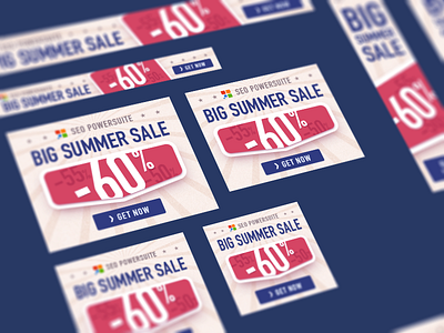 Big Summer Sale banners banner color discount sale set summer