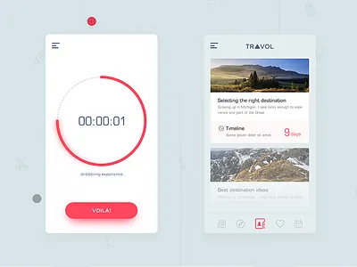 Debut-Travol Home listing mobileui navigation stackui travel