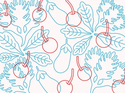 Overlapping Produce - pt. 2 fruit multiply opacity vector vegetables