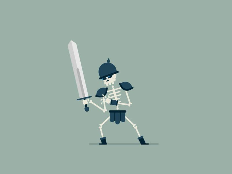 Wight Idle Animation after effects animation character design game of thrones gif illustration loop vector white walker wight