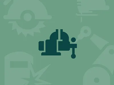 Vise icon clip construction icon symbol tools vector vise work