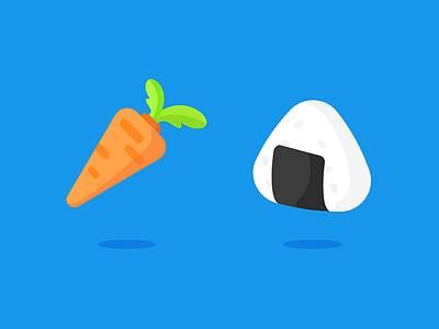 Triangle icon design app carrot icon rice triangle