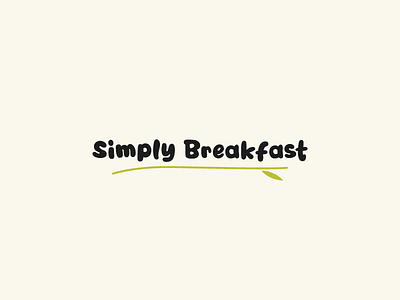 Simply Breakfast - Logo breakfast design graphic illustrator logo nghiem william