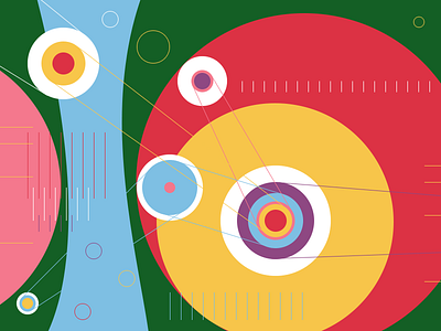 River candy circle dot flat nature river tape