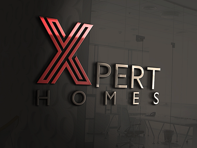 Expert Home Logo architecture concept construction expert home mark sign sketch vector