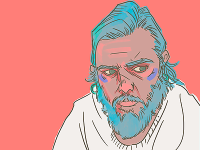 Self portrait character ckrauss illustration portrait salvaje savage self portrait thebraveschurch