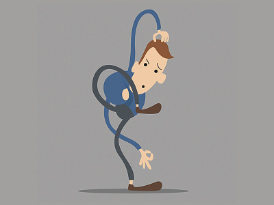 Yoga character exercise relax twist yoga