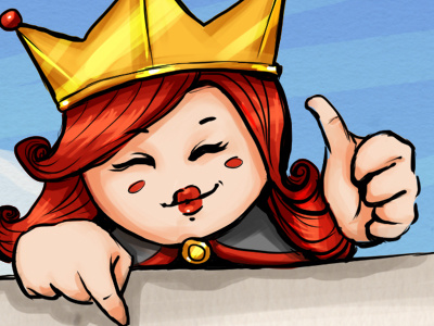 Queen cartoon character gameart gamedev queen