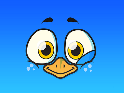 Bird face bird cartoon characters face illustration