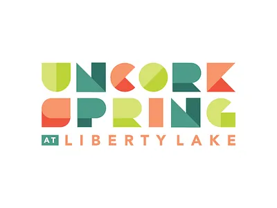 Uncork Spring Festival brand branding design event identity illustration logo type typeface