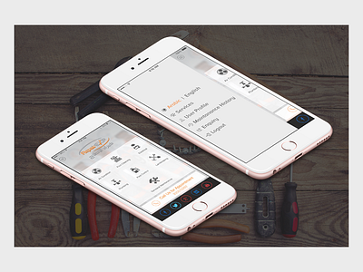 Maintanance Service Repairexp Application android apple appointment arabic flat google ios maintanance repair service ui ux